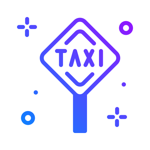 タクシーの信号 Generic Gradient icon