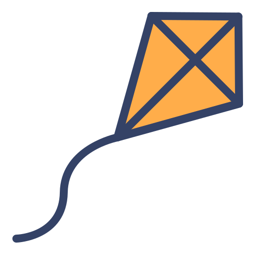 Kite Generic Outline Color icon
