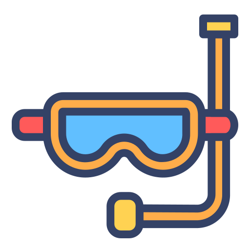 Snorkeling Generic Outline Color icon