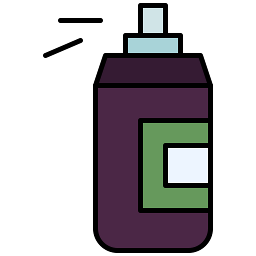 aerosol de pimienta Generic Outline Color icono