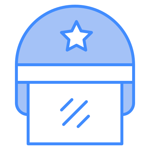 polizeihelm Generic Blue icon