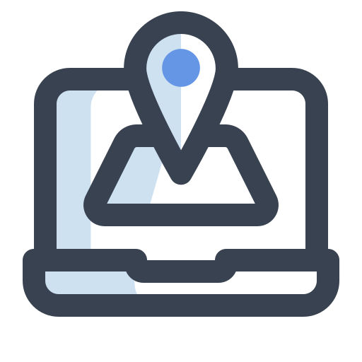 Maps and location Generic Blue icon