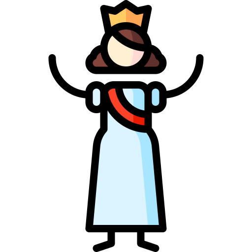 Edwina mountbatten Puppet Characters Lineal Color icon