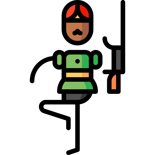 행진 Puppet Characters Lineal Color icon