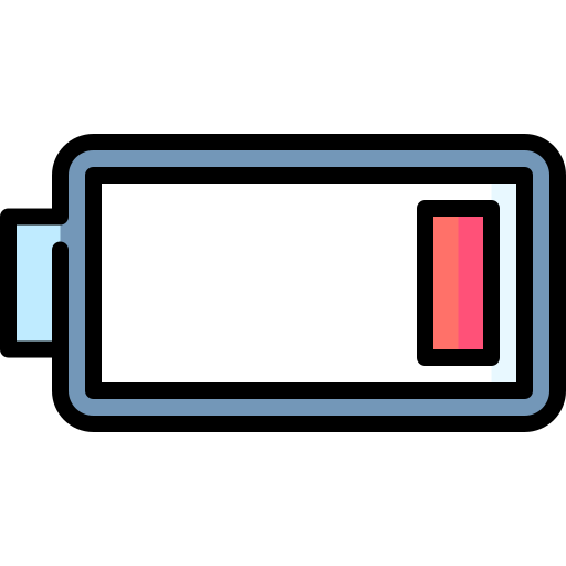keine batterie Special Lineal color icon