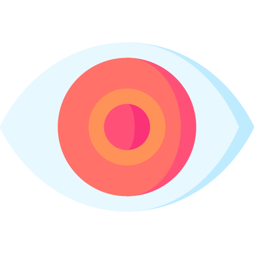 ojo rojo Special Flat icono