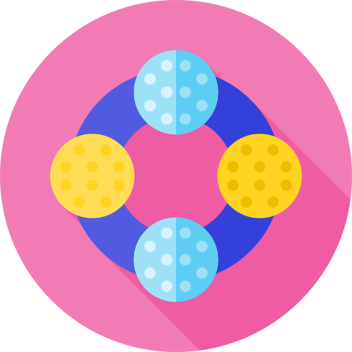 bijtring Flat Circular Flat icoon