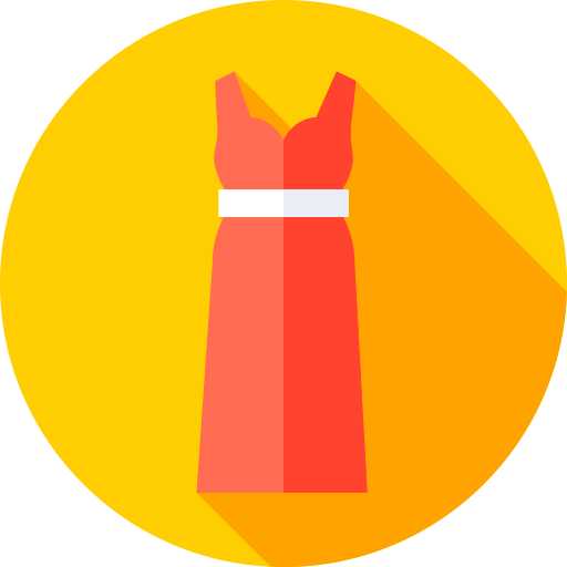 Dress Flat Circular Flat icon