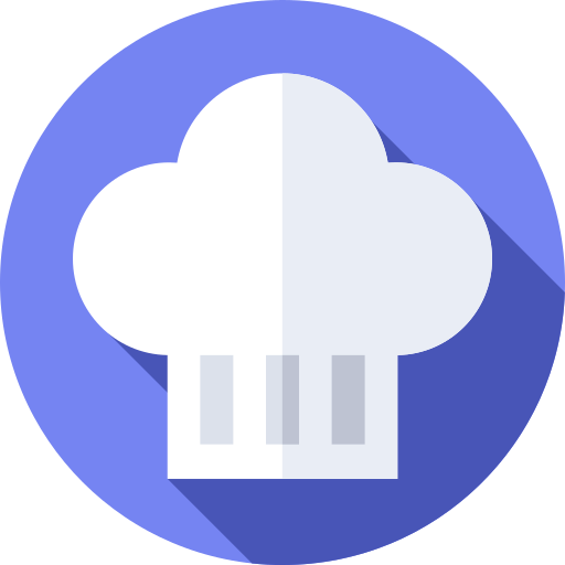 Chef hat Flat Circular Flat icon