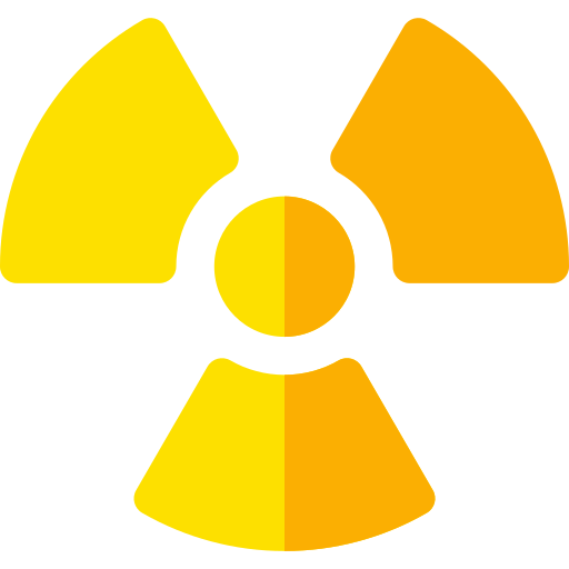 Nuclear energy Basic Rounded Flat icon