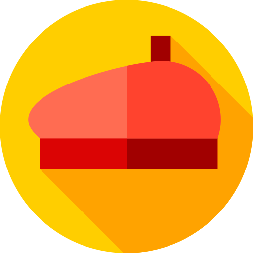 baskenmütze Flat Circular Flat icon
