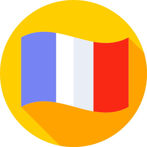 frankreich Flat Circular Flat icon