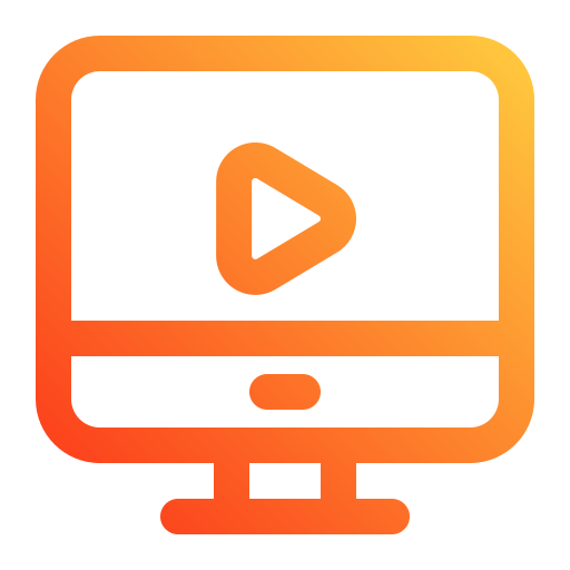 Video advertising Generic Gradient icon