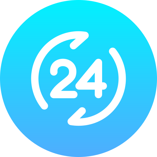 24 stunden Generic Flat Gradient icon