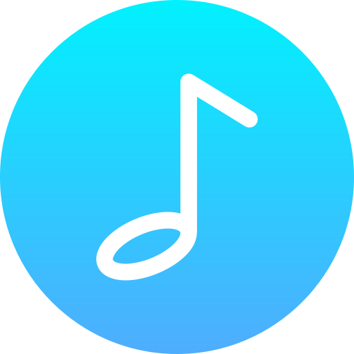 nota musical Generic Flat Gradient icono