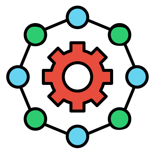 conexiones Generic Outline Color icono