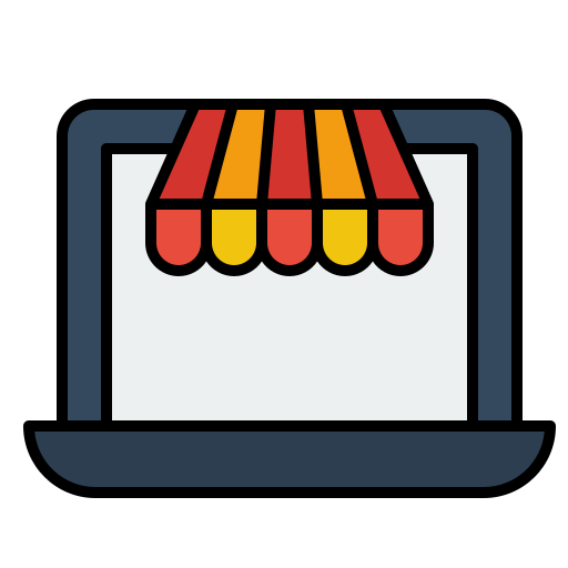 Online store Generic Outline Color icon