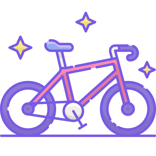 Bicycle Flaticons Lineal Color icon