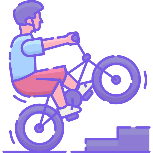 bicicletta Flaticons Lineal Color icona