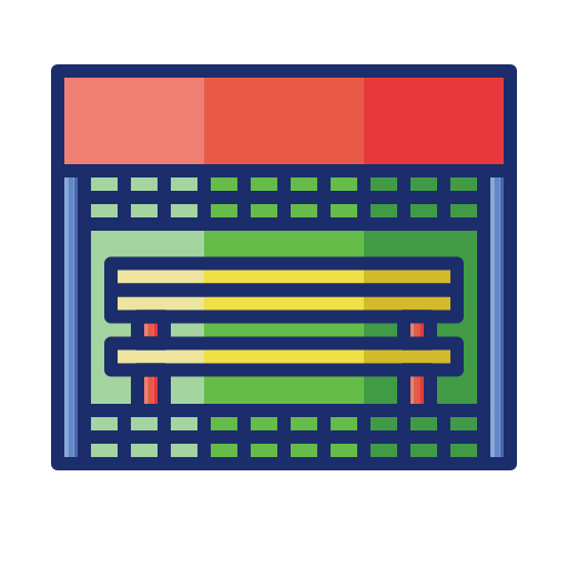 bank Flaticons Lineal Color icon