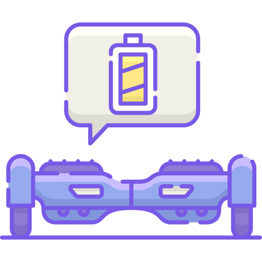 Hoverboard Flaticons Lineal Color icon