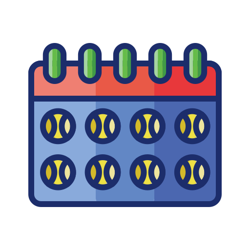 Календарь Flaticons Lineal Color иконка