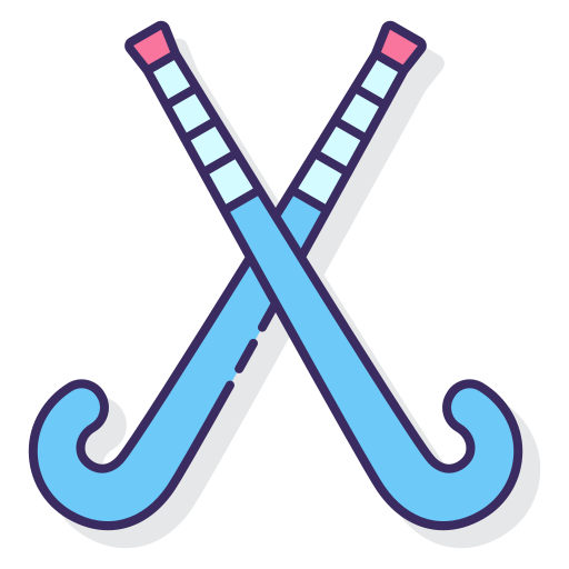 palos de hockey Flaticons Lineal Color icono