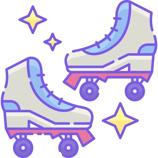 Roller skates Flaticons Lineal Color icon