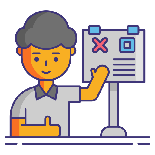 Coaching Flaticons Lineal Color icon