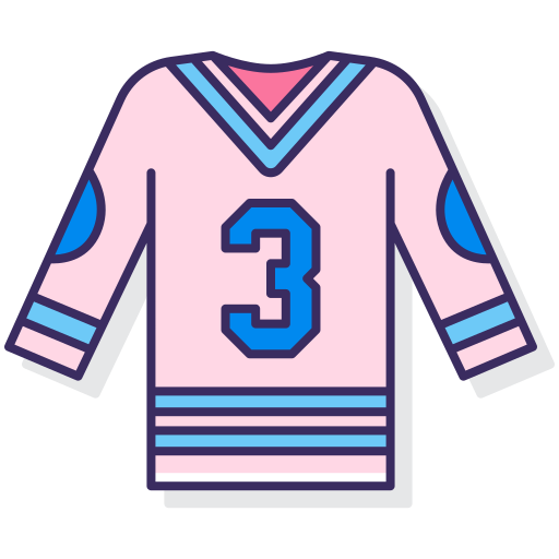 hockey trui Flaticons Lineal Color icoon
