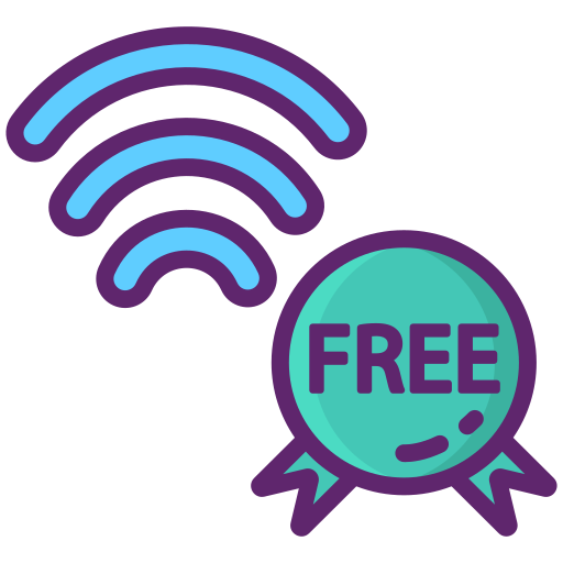 gratis wifi Flaticons Lineal Color icon