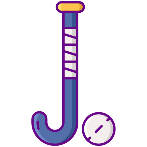 Hockey stick Flaticons Lineal Color icon