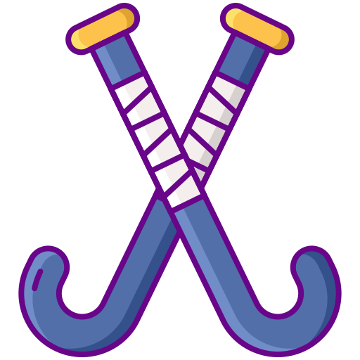 crosses de hockey Flaticons Lineal Color Icône