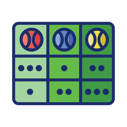 statystyki Flaticons Lineal Color ikona