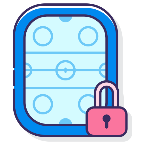 arena de hockey Flaticons Lineal Color icono