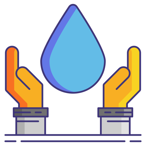 Water drop Flaticons Lineal Color icon