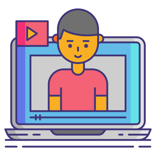 Vlogger Flaticons Lineal Color icon