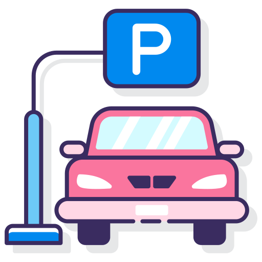 駐車場 Flaticons Lineal Color icon