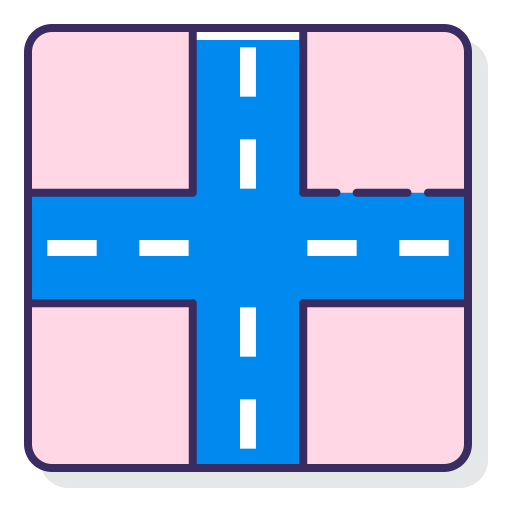 intersection Flaticons Lineal Color Icône