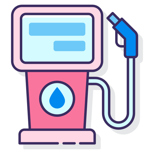 Gas station Flaticons Lineal Color icon