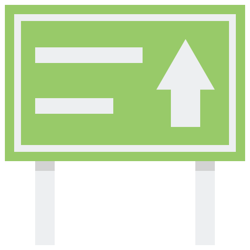 señal de tráfico Flaticons Flat icono