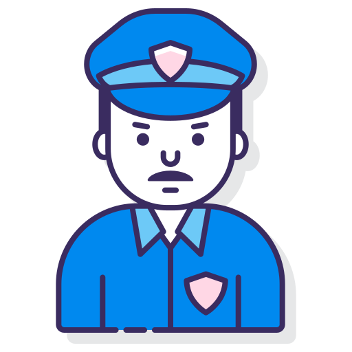 police Flaticons Lineal Color Icône