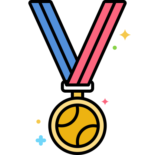 medal Flaticons Lineal Color ikona