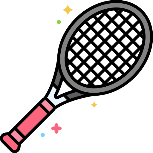 tennisracket Flaticons Lineal Color icoon