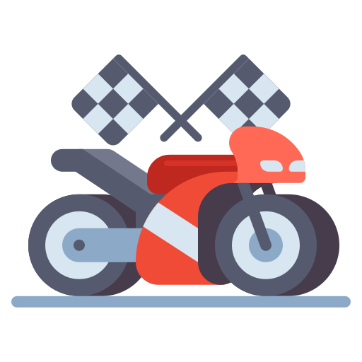 superbike Flaticons Flat Ícone