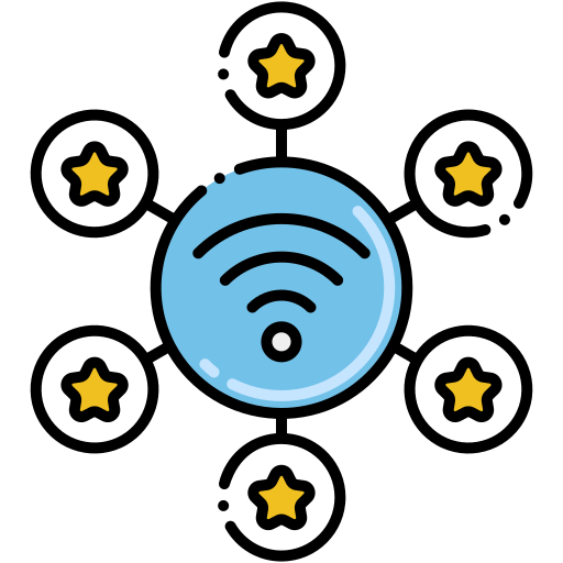 Internet of things Flaticons Lineal Color icon