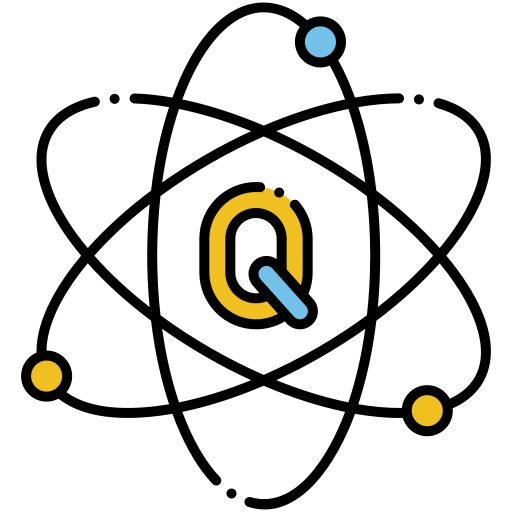 qubit Flaticons Lineal Color icono