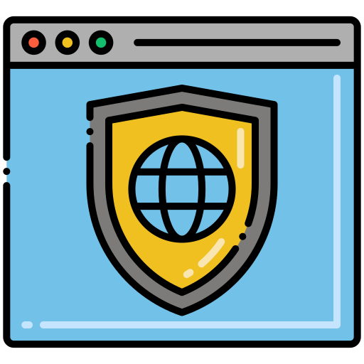 Web security Flaticons Lineal Color icon