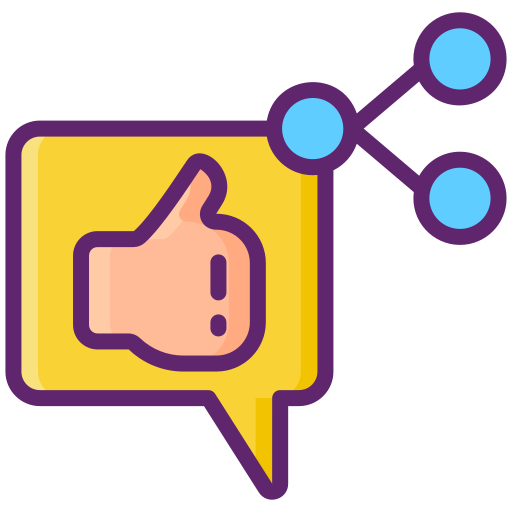 social media marketing Flaticons Lineal Color icon