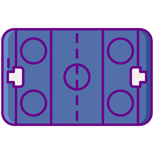 boisko hokejowe Flaticons Lineal Color ikona